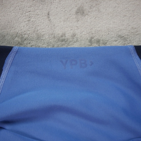 A&F YPB SculptLux Ultra High Rise 7/8 XS Short Blue Colorblock Athletic Leggings - Picture 5 of 12